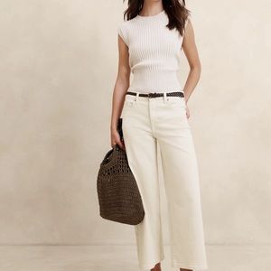 Banana republic wide leg crop